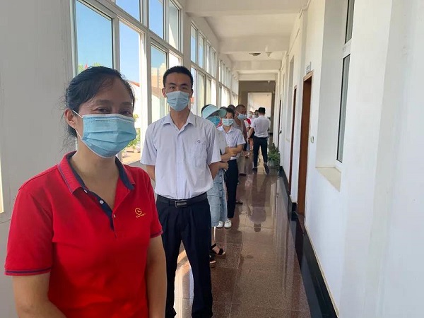 湖北昌利鋸片廠家免費(fèi)為員工做核酸檢測 湖北昌利鋸片廠家免費(fèi)為員工做核酸檢測